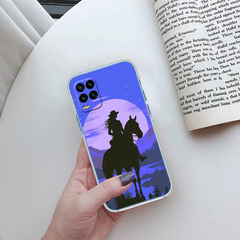 RP25 Cowboy Transparent Phone Case for LG K22 K30 K40 K40S K41 K42 K50 K50S K51 K51S K52 K61 K62 K71 K92 Q60 Q61 V40 V50 V60