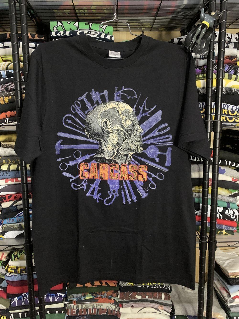 Carcass Band Shirt Retro Classic Style Black Unisex Tshirt Reprint KH7297 M
