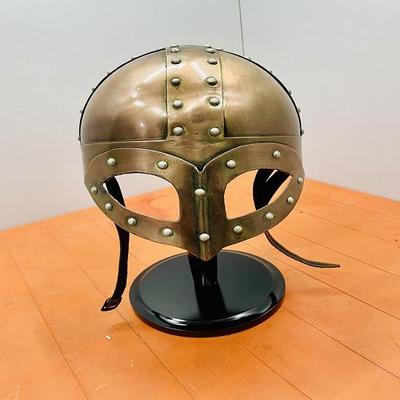 Deluxe Copper Viking Helmet Medieval Armor Steel Helmet