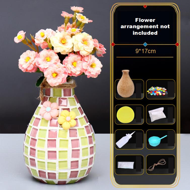 Mosaic Vase Diy Handmade Materials Pack Children's Creative Puzzle Kindergarten Handmade Toys