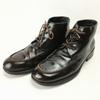 Vintage All Leather HUGO BOSS Chukka Boots Size 25.0 Made in Italy Dark Brown(USED)