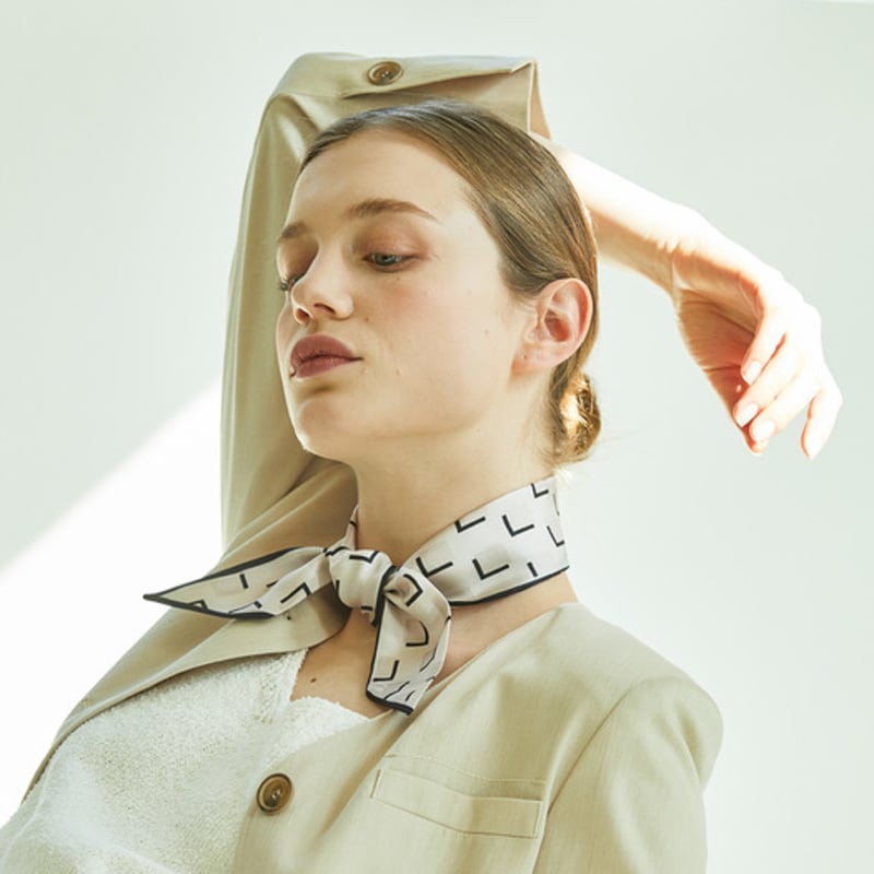 ANA MAISON Picture Window Silk Twilly Scarf [PMT-1384]