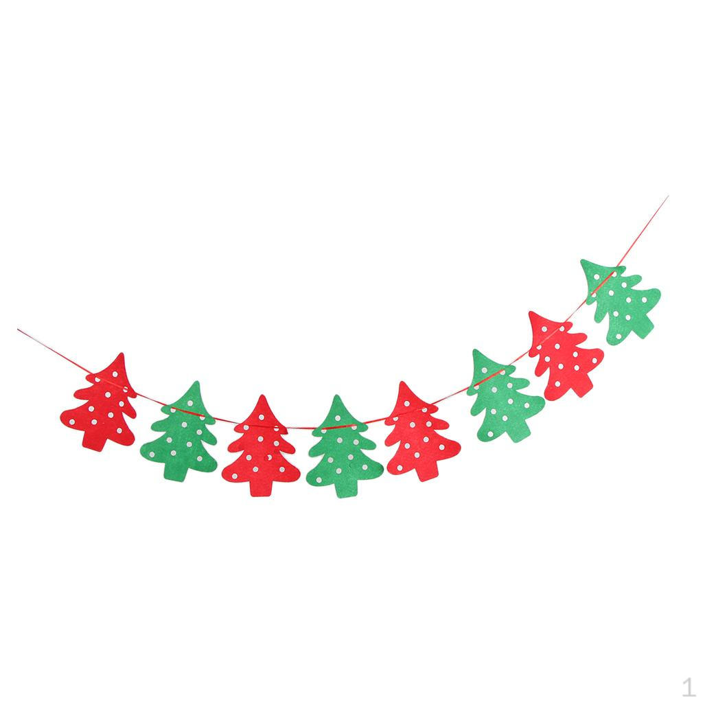 Deer Socks Bunting Banners Garland Decor Xmas Tree