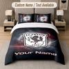 Set Biancheria da Letto Personalizzato Modello FC Twente, Stampa Nome Testo 1 Copripiumino più 2 Federe Tessili per la Casa