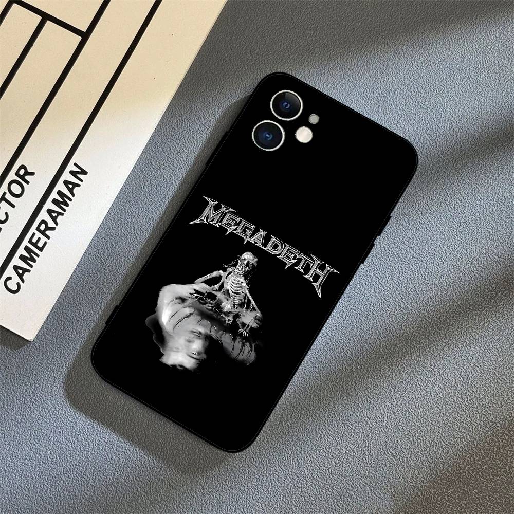 Music Band T-Megadeth Phone Case Black Phone Case For IPhone 17/16/15/13/14 Pro Max/ 11Plus/X/Xr/Xs Max 13mini