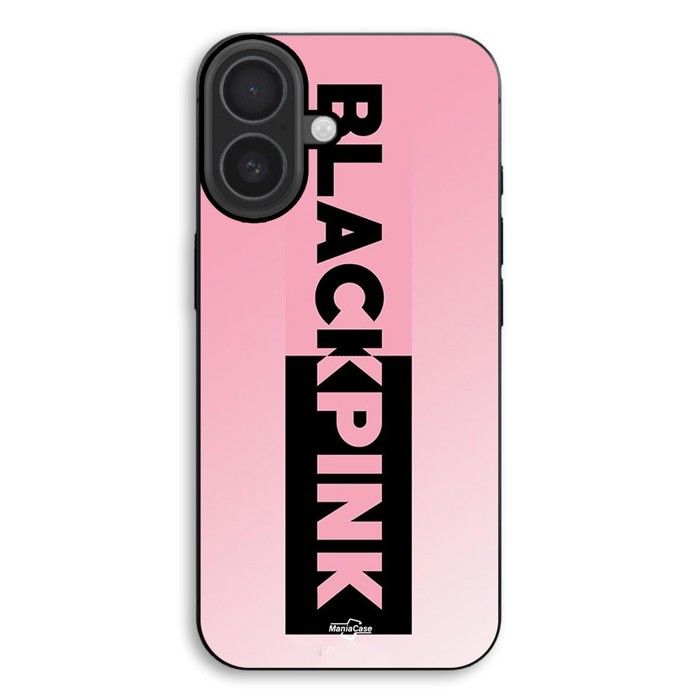 Coque de téléphone - MANIACASE - iPhone 17 - Silicone TPU - Logo Blackpink - Souple