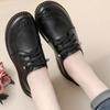 Cowhide Retro Ethnic Style Women Shoes Comfortable Tendon Soft-Soled Mother Shoes Genuine Leather Thick-Soled Leather Shoes