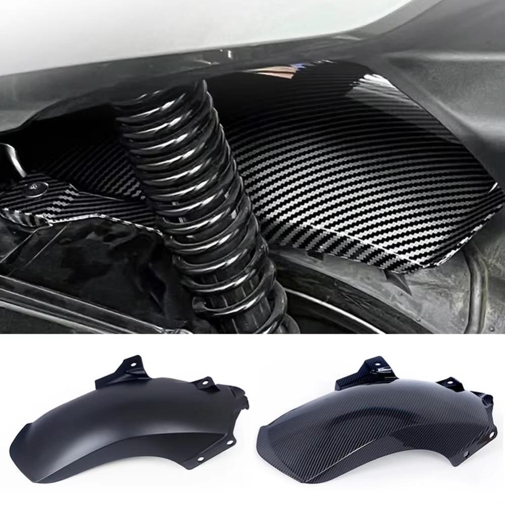 Plastic Motorcycle Mudguard Matte Black Extension Rear Carbon Fiber Splash Pad Protection Cover for PCX160/ADV160