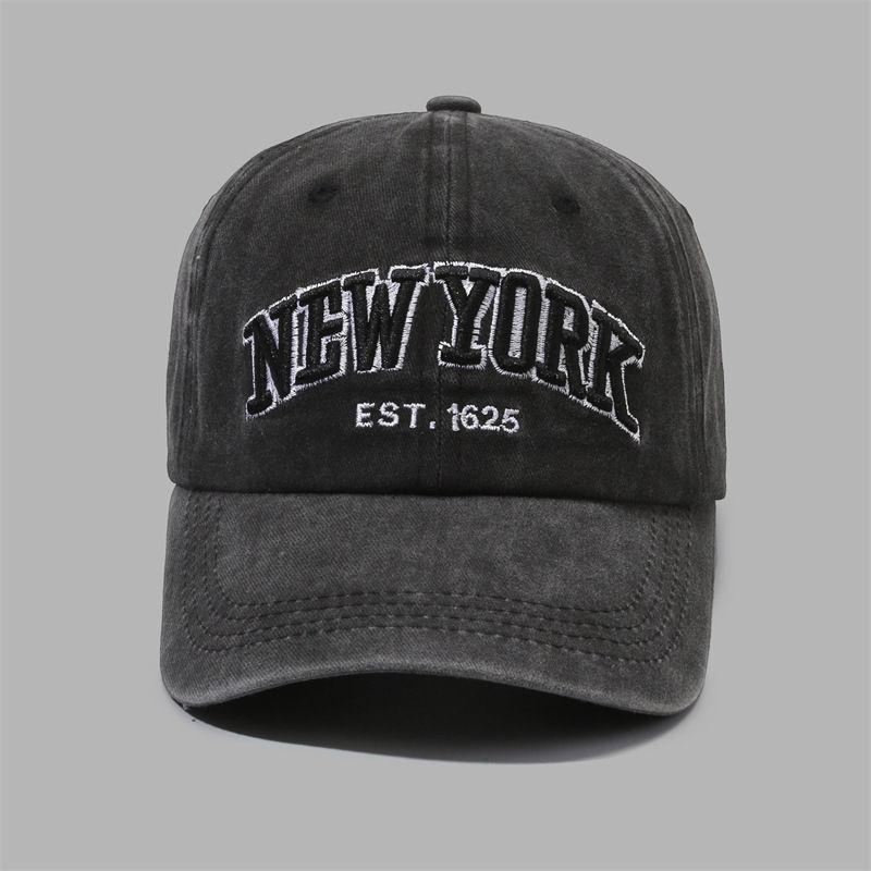 New York 1625 Fashion Embroidery Baseball Cap for Adults Casual Outdoor Sun Hat Hip Hop Sports Water Snapback Cap