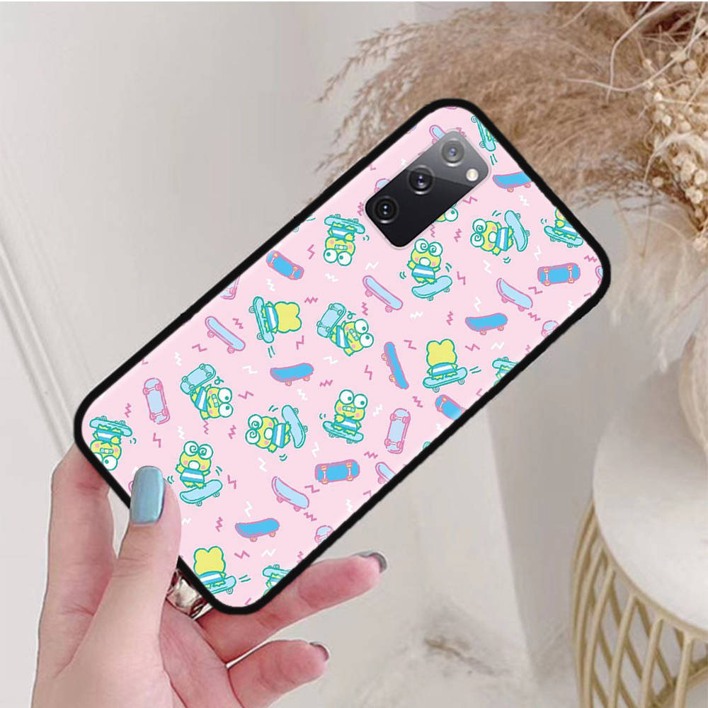 Black Case for Xiaomi Poco X6 X4 M5 M6 F5 F6 C65 C55 C50 C51 C40 Pro Redmi 14C A3X 13C 12C 11T 10A 9C Note 7 6 8A Plus L-8 Cute Keroppi