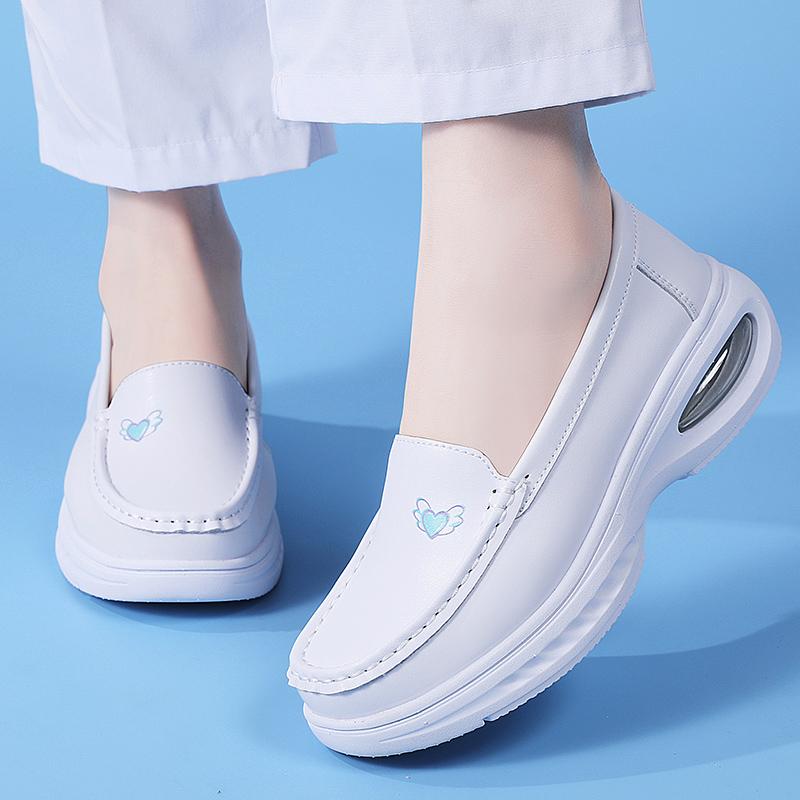 Women’s Moccasins Loafers Leather Driving Comfort Flats Casual Slip On Walking Shoes Nurse Shoes