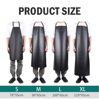 Leather Apron Waterproof Oil Proof Aquaculture Extended PU Thickening Kitchen Canteen Restaurant Labor Protection Home Appliance