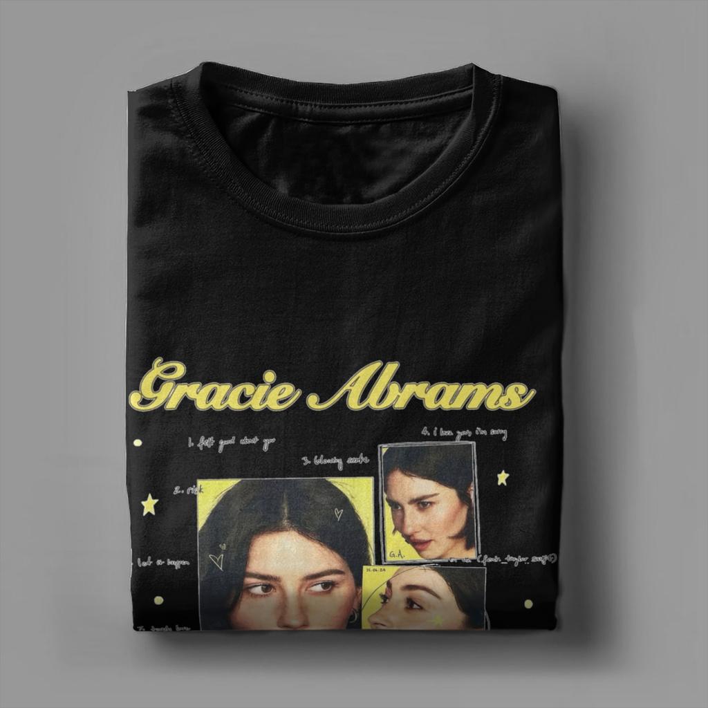 Gracie Abrams The Secret Of Us Tour 90s Men's T Shirt  Funny Tee Shirt Short Sleeve O Neck T-Shirt Pure Cotton Clothing