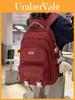 Nylon School Backpack With Design For Middle School Students And Laptop Storage