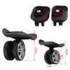 1 Pair Durable Mute Luggage Replacement Wheels PP PET Black Suitcase Caster Wheels Universal Wheel Replacement Luggage Repair