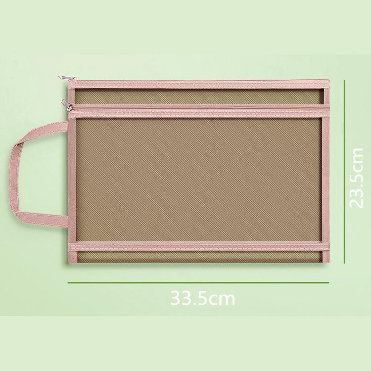 

Сумка для хранения канцелярских принадлежностей, двухслойная сетчатая сумка на молнии, сумка-органайзер большой емкости, косметичка, прозрачные папки для файлов