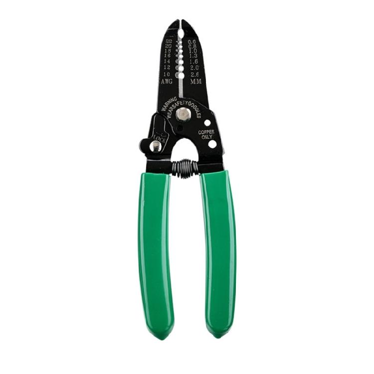 

Multifunctional Electrician s Wire Stripper Crimping Tool with Comfortable Grip for Accurate and Easy Wire Handling зелений