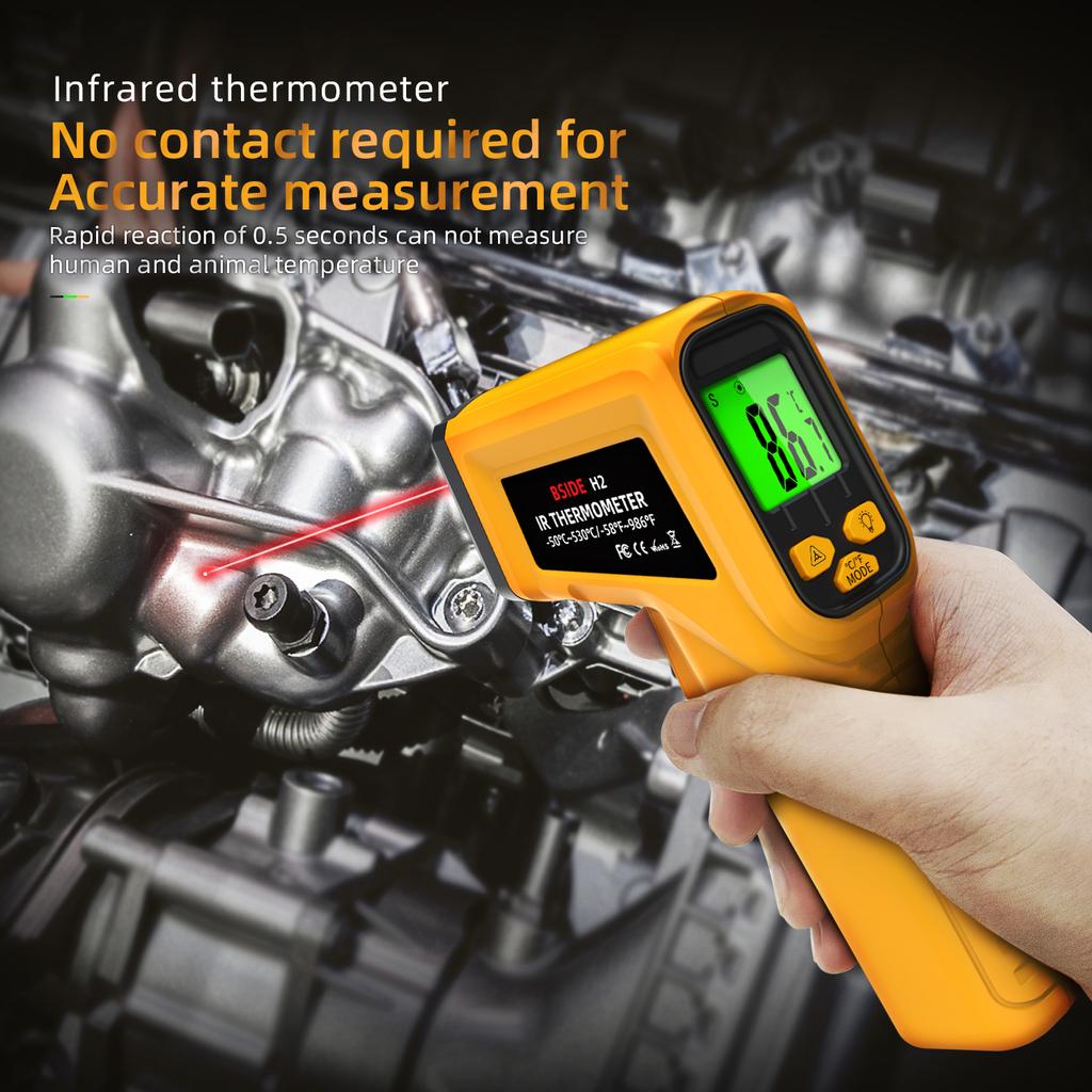 Infrared Thermometer -50~530C Professional 12:1 Digital IR-LCD Temperature Meter Non-contact Laser Thermometers Pyrometer