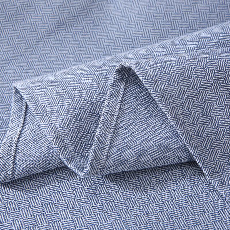 Doppelgröße reine Baumwolle Jacquard Bettlaken - Dick, Atmungsaktiv, Hautfreundlich für Herbst/Winter