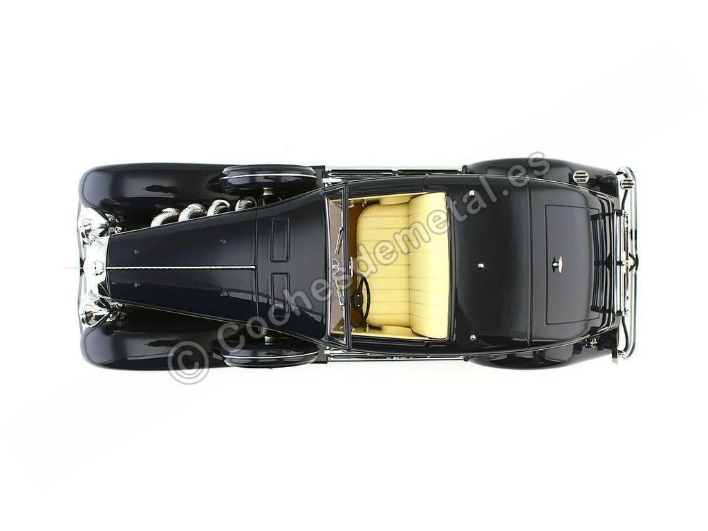 Minichamps Scale Duesenberg SJN Supercharged Convertible Coupe 1936 Dark Blue 1/18 [Resin]