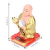 Plastik Solar Wackel-Buddha Figur Gold Auto Armaturenbrett Licht Angetriebene Dekoration Büro Schreibtisch Display