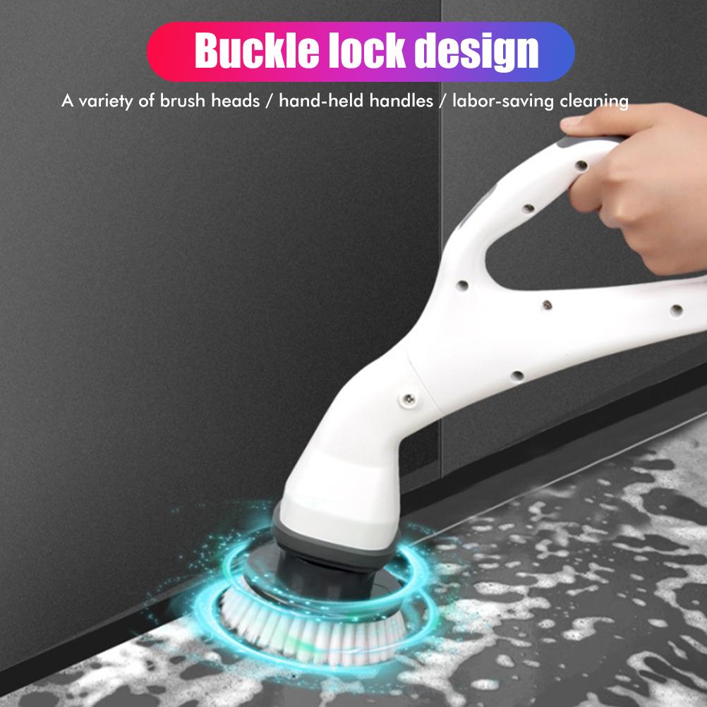 Electric Spin Scrubber 360 Degree Rotating Cordless Power Brush Floor Scrubber Charging Shower