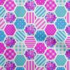 oneOone Cotton Flex Fuschia Pink Fabric Floral Sewing Fabric By The Yard Printed Diy Clothing Sewing Supplies 40 Inch
