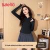 Baleno Women's Stand-Collar Brushed Thermal Base Layer Top