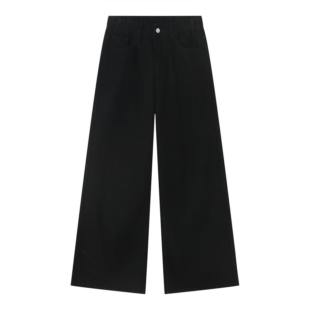 Men's Retro Hong Kong Style High-Waisted Wide-Leg Jeans | 2025 Seasonal New Arrivals