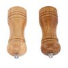 2PCS Wood Pepper Grinder   Coarseness Efficient Grinding Pepper Mills Shakers for Kitchen Supplies