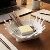 Wavy Edge Jewelry Storage Tray 3D Printed Jewelry Display Plate Entryway Keys Tray Office Desk