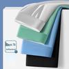 Men's Large Ice Silk Cooling Mid-Waist Boxer Briefs: Breathable, Thin, Graphene Antibacterial Underwear for Summer.