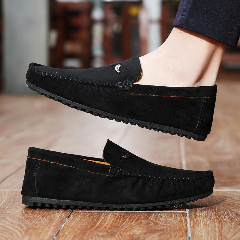 Fashion Lightweight Breathable Dress Shoes Casual Leather Men's Loafers Mens Walking Shoes Soft Sole Slip-on Business Shoes Moccasins