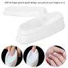 Portable White Nail Dipping Powder Tray Manicure Mould Nail Container