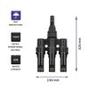Qoltec Solarstecker | MC4-Stecker | Typ T | 1000V | 30A | Set