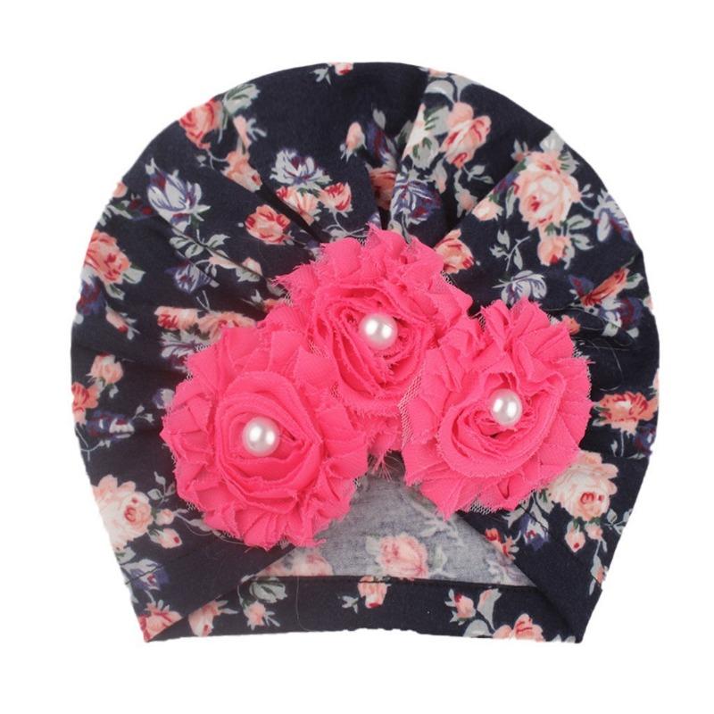 New baby pullover hat, cute sunflower children's hat, thin breathable baby fetal hat