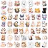 Cute Cartoon Cat Kitten Stickers Funny Toys Gift Decorative Decal For Laptop Phone Scrapbook Journal Bottle Luggage Waterproof
