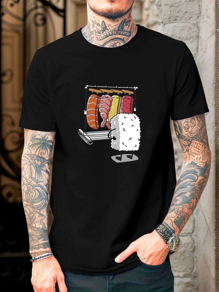 Mens Easy Fit Crew Neck Short Sleeve T Shirt, Casual Daily Bike Cycling Tops, Everyday Basic Tee for Ride Outdoor Path Commute Leisure Wear
