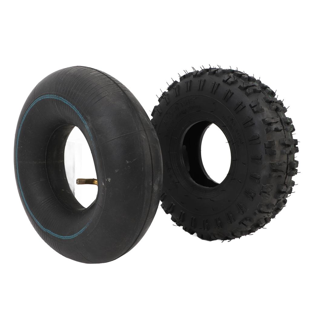 4.10‑4 Tire and Inner Tube Set Rubber Inflatable for Wheelbarrows Snow Blowers Pressure Washers