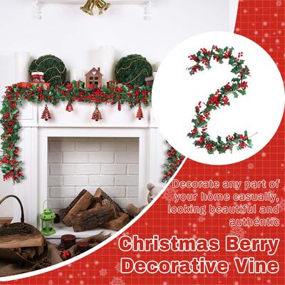 Berry Christmas Garland Artificial Garland Indoor Outdoor Xmas Garland Garland Decor For Home Holiday Decor