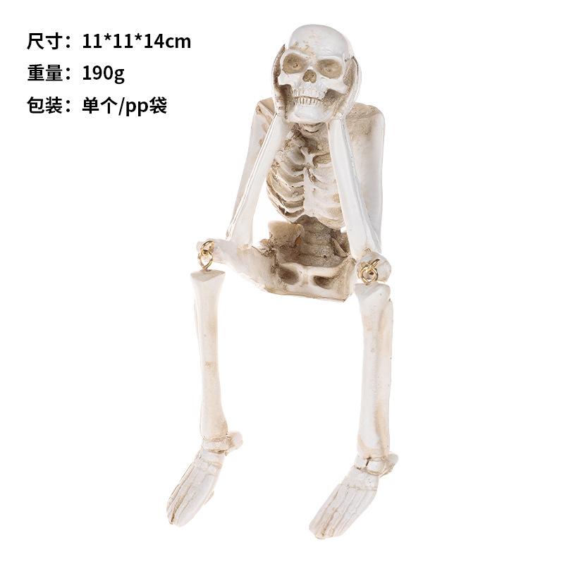 Halloween Decorations, Creative Skull Skeletons, Resin Crafts, Halloween Party Ornaments, Bar Decoration Ornaments