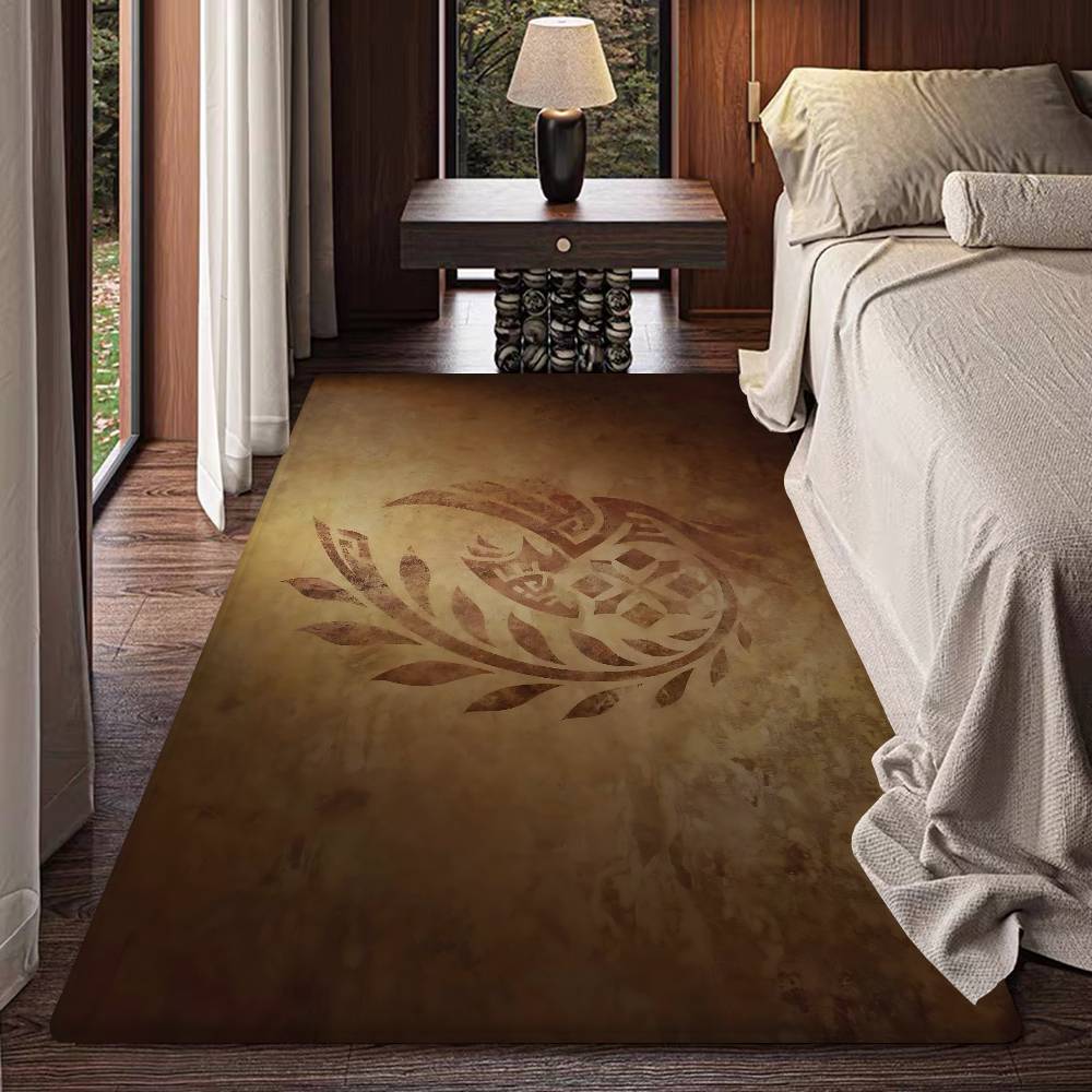 Monster Hunter Fashion Room Mats Retro Multiple Choice Living Room Kitchen Rug Non-Slip Welcome Rug