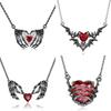 Love Ghost Claw Pendant Necklace, European and American Gothic Fashion Creativity, Punk Exaggerated Personality Necklace