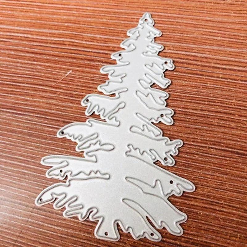 Christmas Tree Party DIY Decoration Holiday Party Ornaments Metal Handicrafts Scrapbook Paper Card Making Decoration