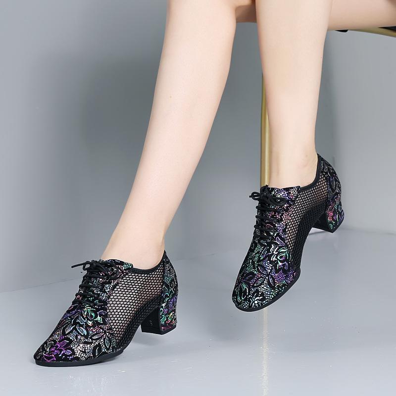  Fashion Women High Heels Dance Shoes Jazz Latin Ballroom Girls Salsa Dancing Shoe Ladies Training Modern Woman Sneakers