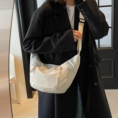 2025 Fashionable New Women's Leisure Large-capacity Croissant Lightweight One-shoulder Underarm Bag Simple One-shoulder Dumpling Bag