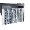 Yimanqiyun Blue Floral Window & Door Curtains, Coffee & Kitchen Washbasin Dustproof Cover