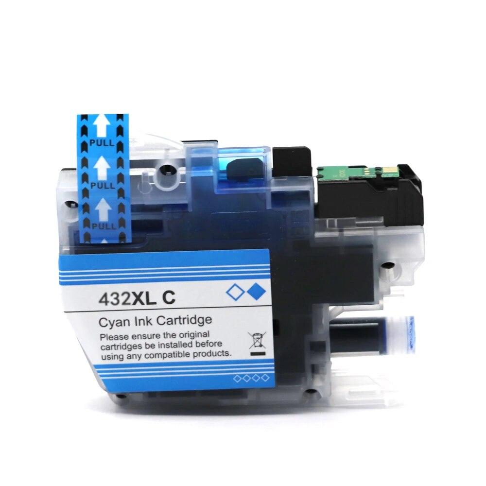 Compatible Ink Cartridges LC432XL Dye Containing Ink for Brother MFC-J5340DW MFC-J5740DW MFC-J6540DW MFC-J6740DW J6940DW Printer