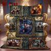 Dark Fantasy Portraits 2D Flat Pattern Flannel Blanket, High Quality All Seasons, Home Decor, Warmth and Comfort, Perfect for Christmas Gifts.