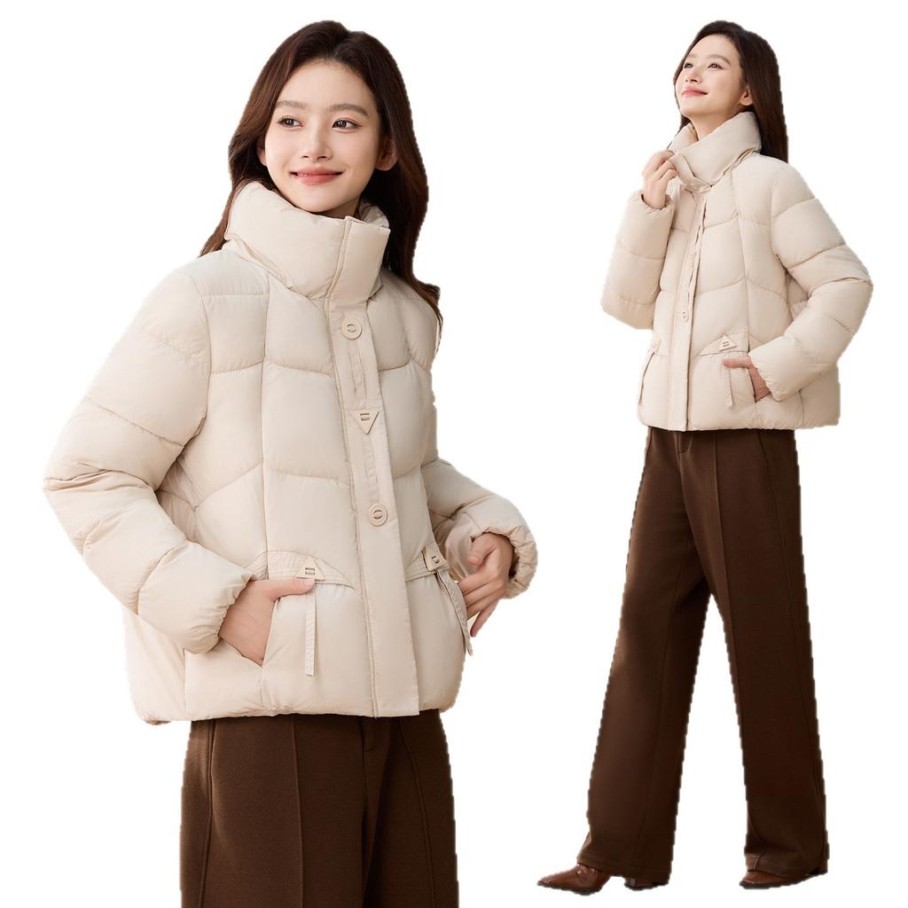 Cotton Jacket, Fashionable Stand Collar Cotton Jacket for Women, Short New Winter Small Bread Jacket Thick Jacket
